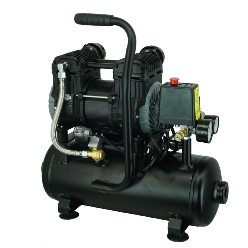 TRUTZHOLM hiljainen Brushless-kompressori 9 l, öljytön, 900 W, 8 bar, tarvikkeet