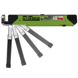 TrutzHolm® teräksinen sahaus- ja työpukki, 650 kg, säädettävä 64,5–83 cm, taitettava