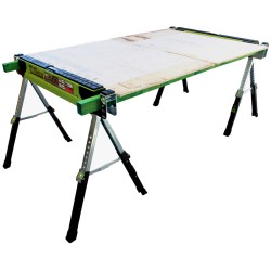 TrutzHolm® teräksinen sahaus- ja työpukki, 650 kg, säädettävä 64,5–83 cm, taitettava