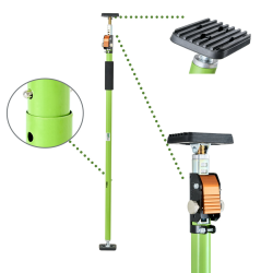 TRUTZHOLM teleskooppituki 110 203 cm enintään 60 kg säädettävät tukilevyt