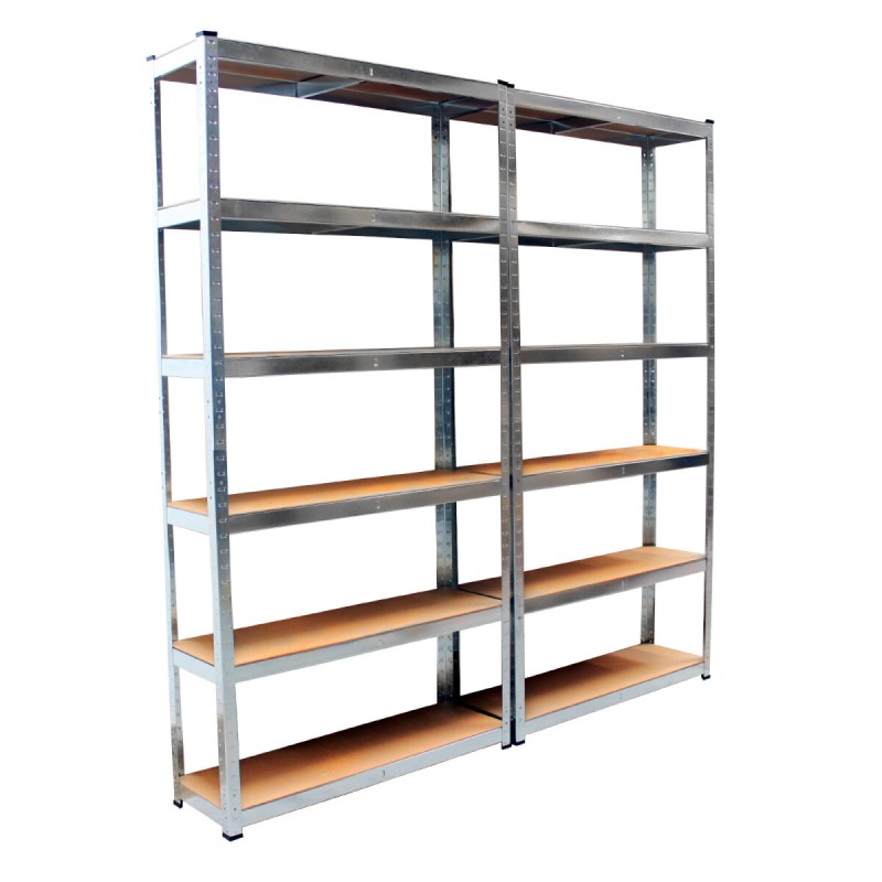TRUTZHOLM-raskashylly 4 kpl, 200 x 100 x 30 cm, sinkitty, 6 MDF-tasoa, 900 kg/hylly