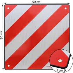 TrutzHolm® 2-in-1-varoitustaulu Italiaan ja Espanjaan, 50 x 50 cm, alumiini