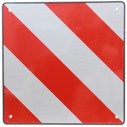TrutzHolm® 2-in-1-varoitustaulu Italiaan ja Espanjaan, 50 x 50 cm, alumiini