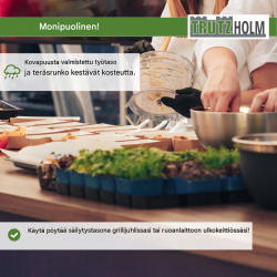TRUTZHOLM korkeussäädettävä työpenkki, 135 x 46 x 88-97 cm, 300 kg, kovapuu-säteräsrunko