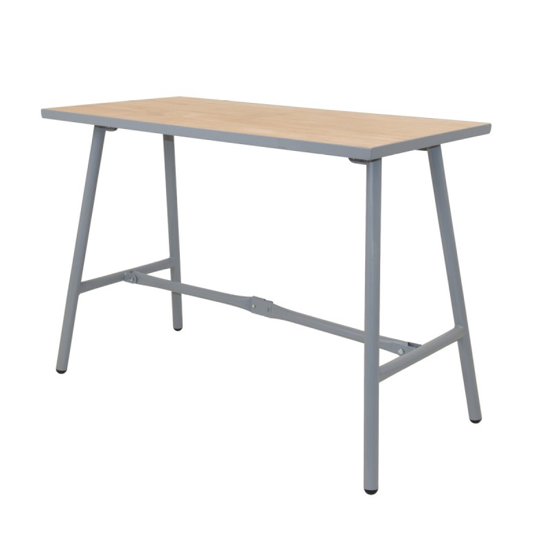 Kokoontaitettava työpenkki 150 kg teräs vaneritaso 100 7 x 50 7 x 84 cm