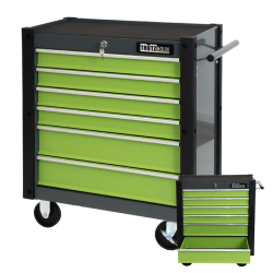 TRUTZHOLM Trutzi työkalukärry 6 laatikkoa lukittava vihreä 78 x 64 x 35 cm