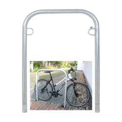 Pyöräteline 2 paikalle kuumasinkitty teräs 1140 x 780 mm betonoitava 49 mm 34885