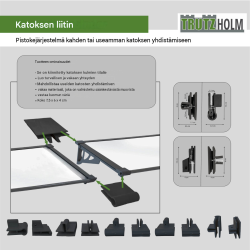 Sisäänkäyntikatos 120 x 80, 120 x 90 tai 150 x 90 cm, polykarbonaatti, alumiini, läpinäkyvä