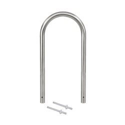 Polkupyöräteline 2 paikalle ruostumaton teräs 115 x 58 cm 60 mm betoniin valettava