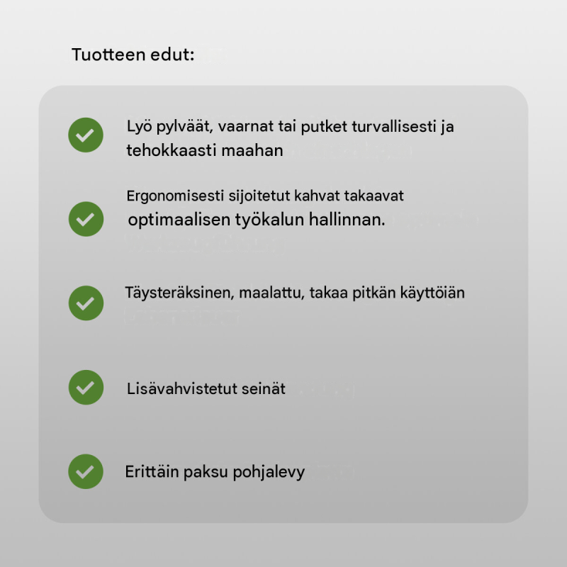 Trutzholm® paalujuntta 18 kg, teräs, Ø 145 mm, 600 mm, 40115