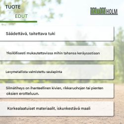 TRUTZHOLM puutarhaseula kompostille, 100 x 60 cm tai 115 x 75 cm, kuumasinkitty velotettu metalli