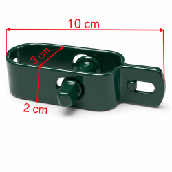 Lankakiristin 10 kpl, vihreä, 100 mm, 10cm x 3cm x 2cm