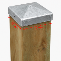 10 kpl Holmwerk® pylväänhattuja, eri koot, materiaalit ja muodot