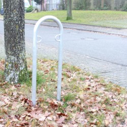 Polkupyöräteline 2 kpl, kuumasinkitty teräs, 1115 x 400 mm, Ø 49 mm, betonoitava