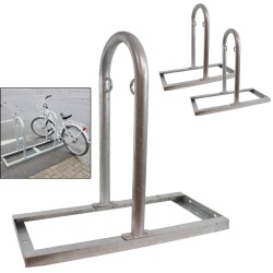 Polkupyöräteline 2 kpl kuumasinkitty teräs 900 x 840 x 400 mm 4 paikkaa numero 34845