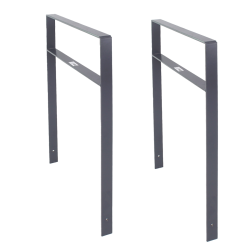 Polkupyöräteline 2 kpl 1140 x 770 mm 13 mm lattateräs antrasiitinharmaa betonoitava
