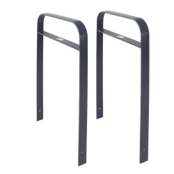Polkupyöräteline Parker Typ H 2 kpl 1150 x 760 mm galvanoitu teräs antrasiitti betoniasennus