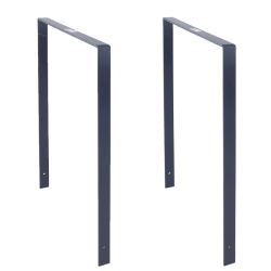 Polkupyöräteline 2 kpl Parker Typ U 115 x 76 cm antrasiitti teräs betonointi
