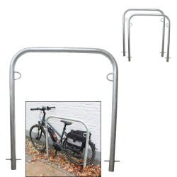 Polkupyöräteline 2 kpl kuumasinkitty teräs 1150 x 990 mm betonoitava