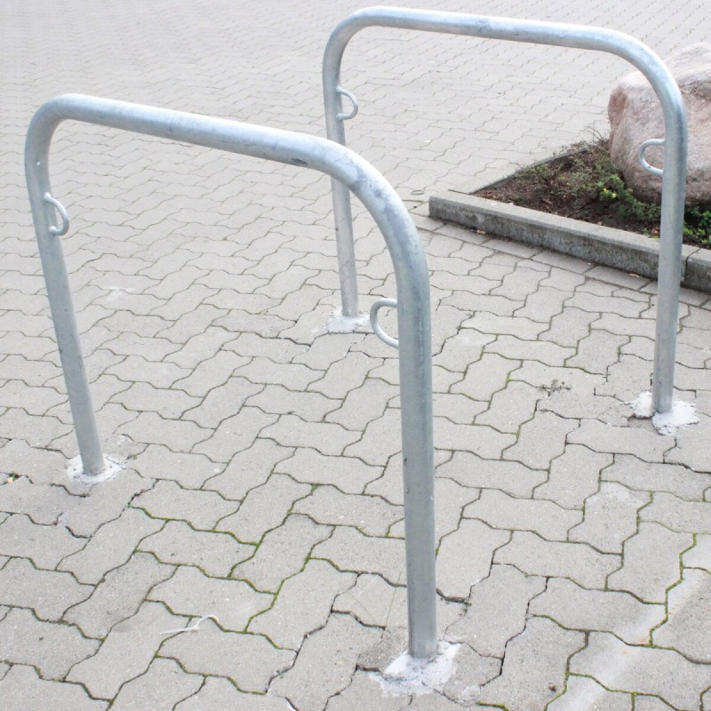 Polkupyöräteline 2 kpl, kuumasinkitty teräs, 1150 x 990 mm, betonoitava