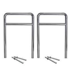 2 x TRUTZHOLM polkupyöräteline ruostumaton teräs 1180 x 780 mm betonoitava