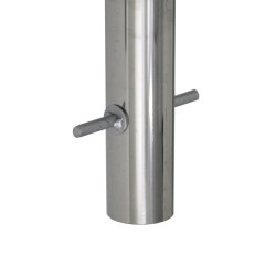 2 x TRUTZHOLM-polkupyöräteline, ruostumaton teräs, 1180 x 780 mm, betonoitava