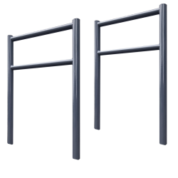 TRUTZHOLM pyöräteline 2 kpl 1150 x 750 mm teräs polvituki antrasiitti RAL 7016