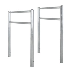 TRUTZHOLM polkupyöräteline 2 kpl Typ H 115 x 75 cm kuumasinkitty teräs 60 mm