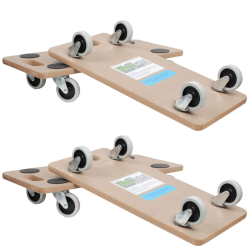 Kuljetusalustat 4 kpl MDF 200 kg 580 x 285 x 110 mm kääntöpyörät