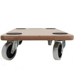 Kuljetusalustat 4 kpl, MDF, 200 kg, 580 x 285 x 110 mm, kääntöpyörät