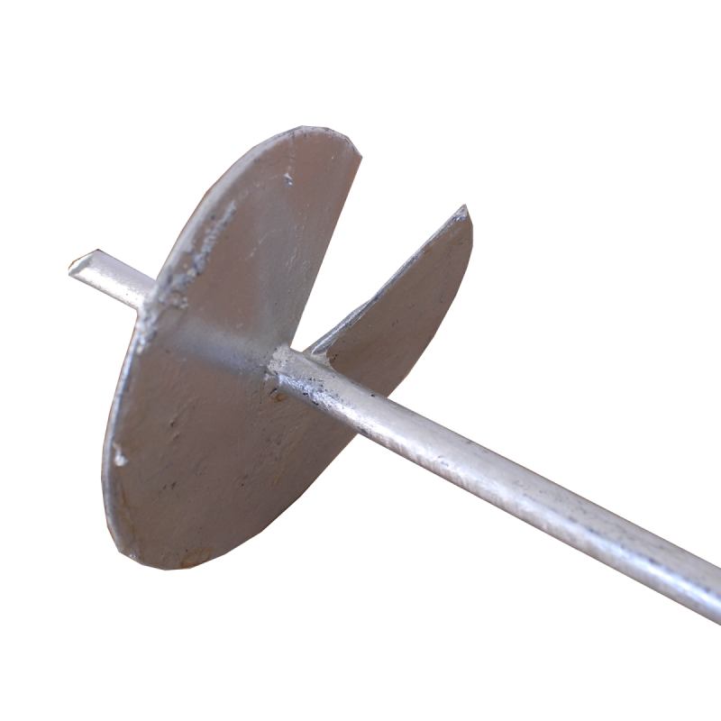 4 kpl kierrettävä maakiila, kuumagalvanoitu, 10 x 580 mm, puutolpille