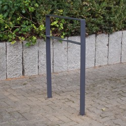 Polkupyöräteline 5 kpl, 2 paikkaa, 1140 x 770 mm, teräs, antrasiitti, betonoitava