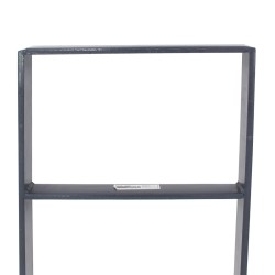Polkupyörän nojateline 5 kpl, 10 paikkaa, antrasiitti, 1165 x 390 mm, betoniin asennettava