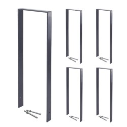 5 kpl TRUTZHOLM pyöräteline 1190 x 390 mm antrasiitti 10 pyörälle betonoitava 35062