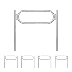 TRUTZHOLM pyöräteline 5 kpl tyyppi O 1150 x 1240 mm kuumasinkitty teräs 2 pyörälle kpl