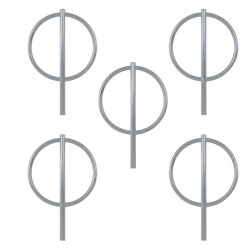 TRUTZHOLM pyöräteline 5 kpl teräs kuumasinkitty 1150 x 760 mm 2 pyörälle