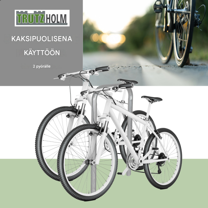 TRUTZHOLM pyöräteline 5 kpl, teräs, kuumasinkitty, kaksipuolinen, 1150 x 580 mm