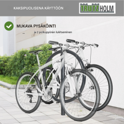 TRUTZHOLM-pyöräteline 5 kpl, 115 x 76 cm, teräs, antrasiitti, betonointiin