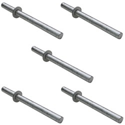 TRUTZHOLM polkupyörän nojausteline 5 kpl, teräs, antrasiitti, 1180 x 560 mm, Ø60 mm