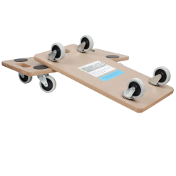 Kuljetusalustat 6 kpl, MDF, 200 kg, 4 kääntöpyörää, kantokahva