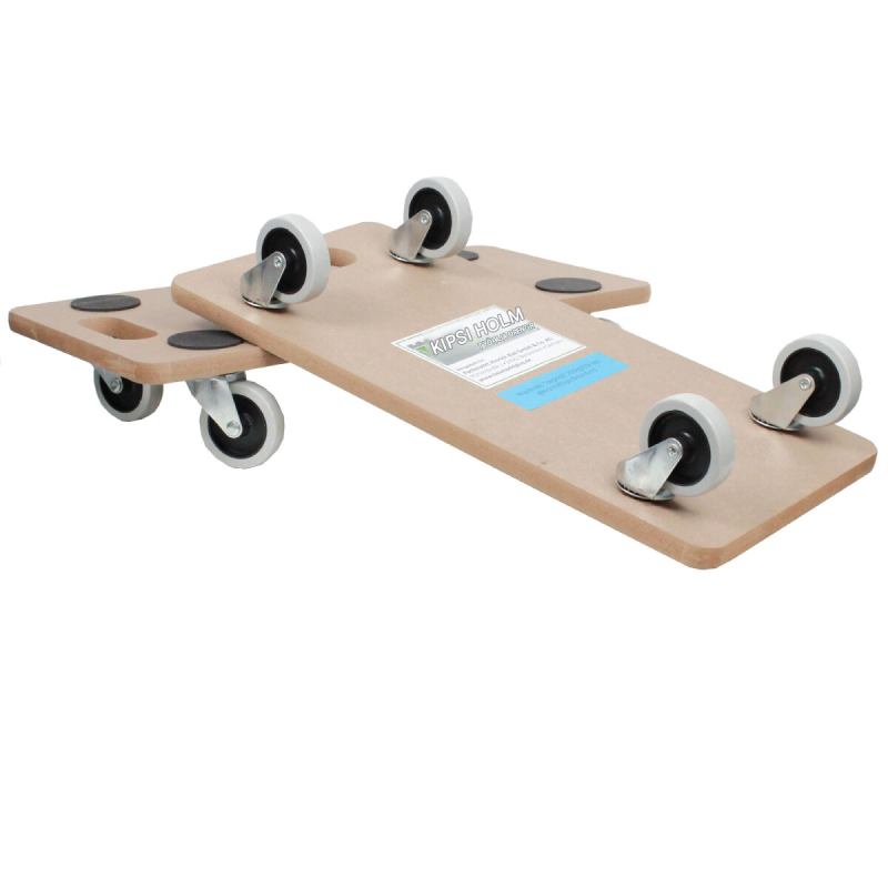 Kuljetusalustat 6 kpl, MDF, 200 kg, 4 kääntöpyörää, kantokahva