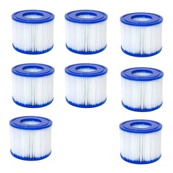 Bestway suodatinpatruunat 8 kpl koko 6 Lay Z SPA 60311 8 cm