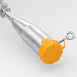 Kierrettävä maaholkki 8 kpl, kuumasinkitty teräs, 25–64 mm, noin 56 cm, aurinko- ja puutarhavarjoille