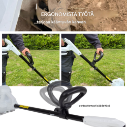 TRUTZHOLM akkumultivaattori 20 V, 19 cm, 24 terää, 2 akkua ja laturi