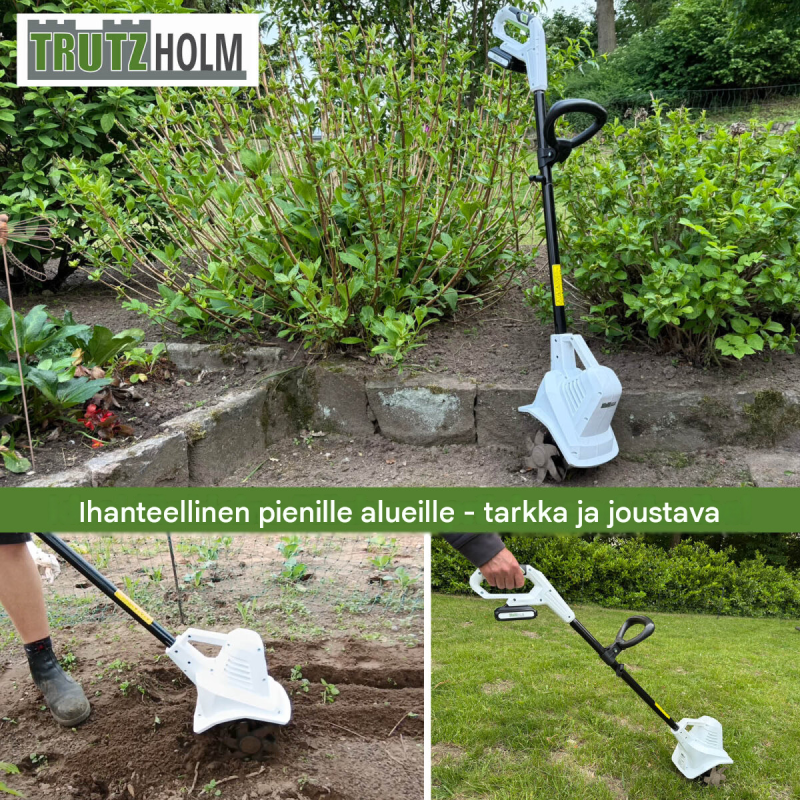 TRUTZHOLM akkumultivaattori 20 V, 19 cm, 24 terää, 2 akkua ja laturi
