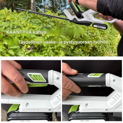 TRUTZHOLM akkupensasleikkuri 20 V 2,0 Ah, 520 mm, 65 mm, 180° kahva