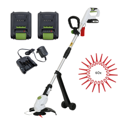 TRUTZHOLM akkuruohotrimmeri 20 V 2 akkua 26 cm 60 nylon terää