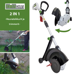 TRUTZHOLM akkuruohotrimmeri 20 V, 2 akkua, 26 cm, 60 nylon-terää