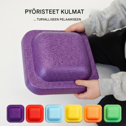 TRUTZHOLM tasapainokivet 6 kpl, värikäs EPP, pinottavat, 25 x 25 x 12 cm