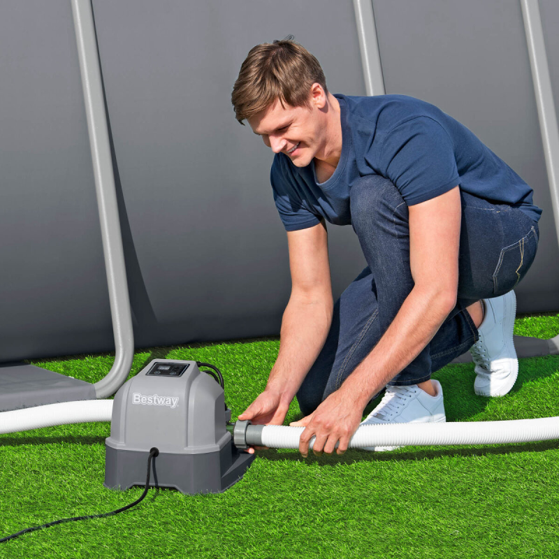 Bestway Hydrogenic™ 6 g/h suolavesijärjestelmä, altaille 26.498 l asti, 220–240 V, 80 W, 58678